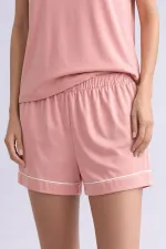 Short mini en bambou rose poudré pour femme égyptienne