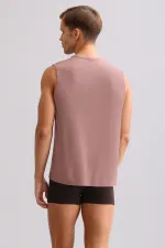 Mısırlı BAMBOO ZEUS LUXURY Regular Fit Crew Neck Athletic Tank Top / T-Shirt Lavender