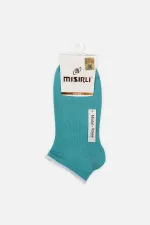 Mısırlı Women's Modal Single Summer Sneaker Socks Blue