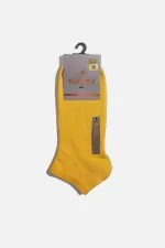 Mısırlı Erkek Pamuklu Tekli Yazlık Patik Çorap Sarı