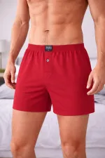 Mısırlı Men's Cotton Ares Boxer Shorts Burgundy