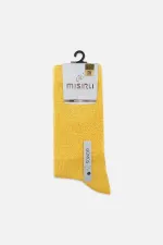 Mısırlı Kadın %10 GÜMÜŞ Madeni İçerikli Soket Çorap Sarı