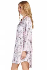 Mısırlı Women's Satin Long-Sleeve Shirt, Cream