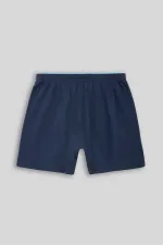 Mısırlı Men's Cotton Ares Boxer Shorts Navy Blue