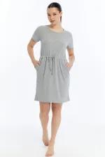 Mısırlı Ribbed Dress Grey Melange