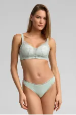 Soutien-gorge fantôme bleu avec détails en dentelle