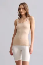 Mısırlı Modal By TENCEL U HELEN Thick Strap Long T-Shirt / Tank Top Ten