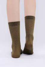 Mısırlı Kadın Modal Tekli Soket Çorap Haki