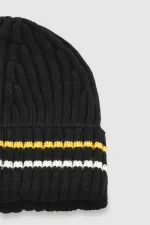 Bonnet rayé égyptien pour homme - Jess Noir