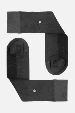 Chaussettes égyptiennes pour hommes en coton biologique, anthracite, à une seule chaussette