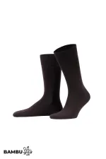 Chaussettes ergonomiques en bambou pour homme, marron, de fabrication égyptienne