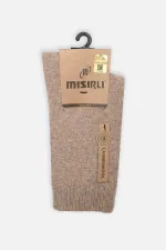 Chaussettes simples en laine de mouton pour femmes égyptiennes, beiges