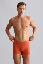 Mısırlı BAMBOO ZEUS Regular Fit Boxer Shorts Rust Red