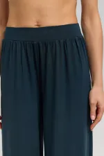 Women's Knitted Draped Trousers Anthracite