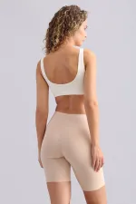 Haut court en modal pour femme de TENCEL MEGAN, couleur écru