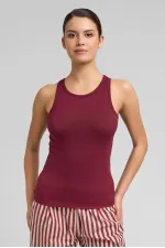 Débardeur camisole pour femme égyptienne, bordeaux