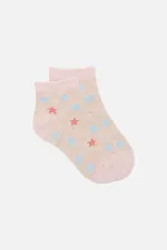 Chaussettes bottines bébé unisexes en coton égyptien, motif étoiles, lot de 3 paires