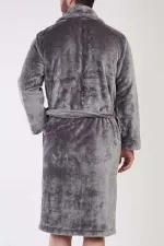 Mısırlı Men's Welsoft Robe, Grey