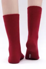 Chaussettes rouges à une seule chaussette en laine de mouton égyptienne pour femmes