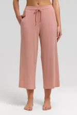 Mısırlı Kadın Pamuk Kapri Pijama Somon