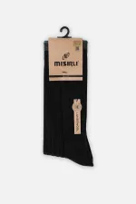 Mısırlı Erkek Kuzu Yünü (Lambswool) Tekli Soket Çorap Siyah