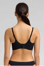 Kadın Petek Desen Hayalet Sütyen Siyah