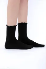 Mısırlı Kadın Modal Tekli Soket Çorap Siyah