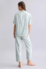 Mısırlı Kadın Bambu Pijama Takımı Çağla Yeşili