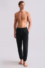 Pantalon de jogging en bambou noir pour homme, style égyptien
