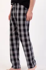 Pantalon en coton pour homme, gris/noir, style égyptien