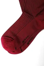 Mısırlı Kadın Merserize Tekli Soket Çorap Kırmızı
