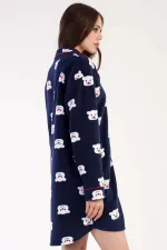 Kadın Polar Uzun Kollu Elbise Lacivert