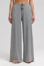 Mısırlı Women's Corset Draped Trousers Grey Melange