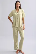 Mısırlı Kadın Modal Pijama Alt Adaçayı Yeşili