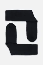 Mısırlı Unisex Thermal Single Socket Socks Navy Blue
