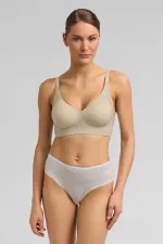 Soutien-gorge fantôme rayé pour femme en vison