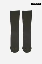 Egyptian Unisex Bamboo Flight and Pilot Socks with Special Tightening Technology, Dark Khaki