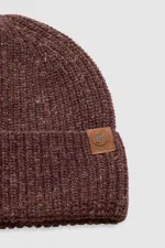 Ensemble bonnet et gants en laine unisexe - Brun clair