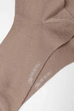 Mısırlı Men's Mercerized Single Summer Ankle Socks, Milky Brown