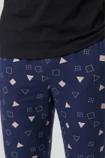 Mısırlı Erkek Geometrik Desen Alt Pijama Lacivert Mısırlı Erkek Geometrik Desen Alt Pijama Lacivert