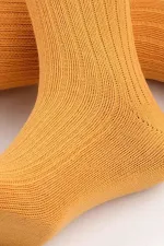 Mısırlı Unisex Pamuklu Bio Cotton Kışlık Soket Çorap Turuncu