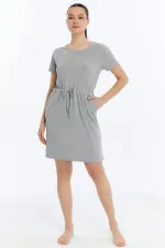 Mısırlı Ribbed Dress Grey Melange