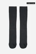 Mısırlı Unisex Organik Pamuk Özel Sıkılaştırıcı Teknolojiyle Uçuş Ve Pilot Diz Altı Çorap Antrasit