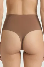 Egyptian Laser Cut High Waist Thong Dark Skin