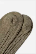 Chaussettes hautes d'extérieur en coton pour hommes, kaki, style égyptien