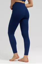 Kadın Activewear Carlotta Seamless Ripli Tayt Lacivert