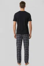 Mısırlı Erkek Pamuk Ekoseli Alt Pijama Saks Mısırlı Erkek Pamuk Ekoseli Alt Pijama Saks