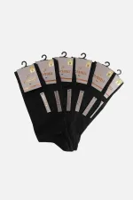 Mısırlı Erkek Merserize Kutulu 6 Çift Uzun Çorap Siyah