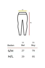 Mısırlı Kadın Kalça Toparlayıcı Çemberli Crop-Tayt Takım Su Yeşili