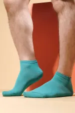 Mısırlı Erkek Pamuklu Tekli Yazlık Patik Çorap Mavi